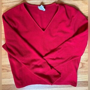 Old Navy fleece shirt, red, size small